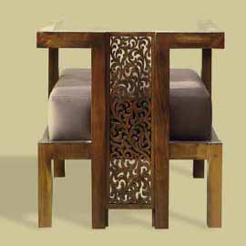 fauteuil dossier ciselé marocain